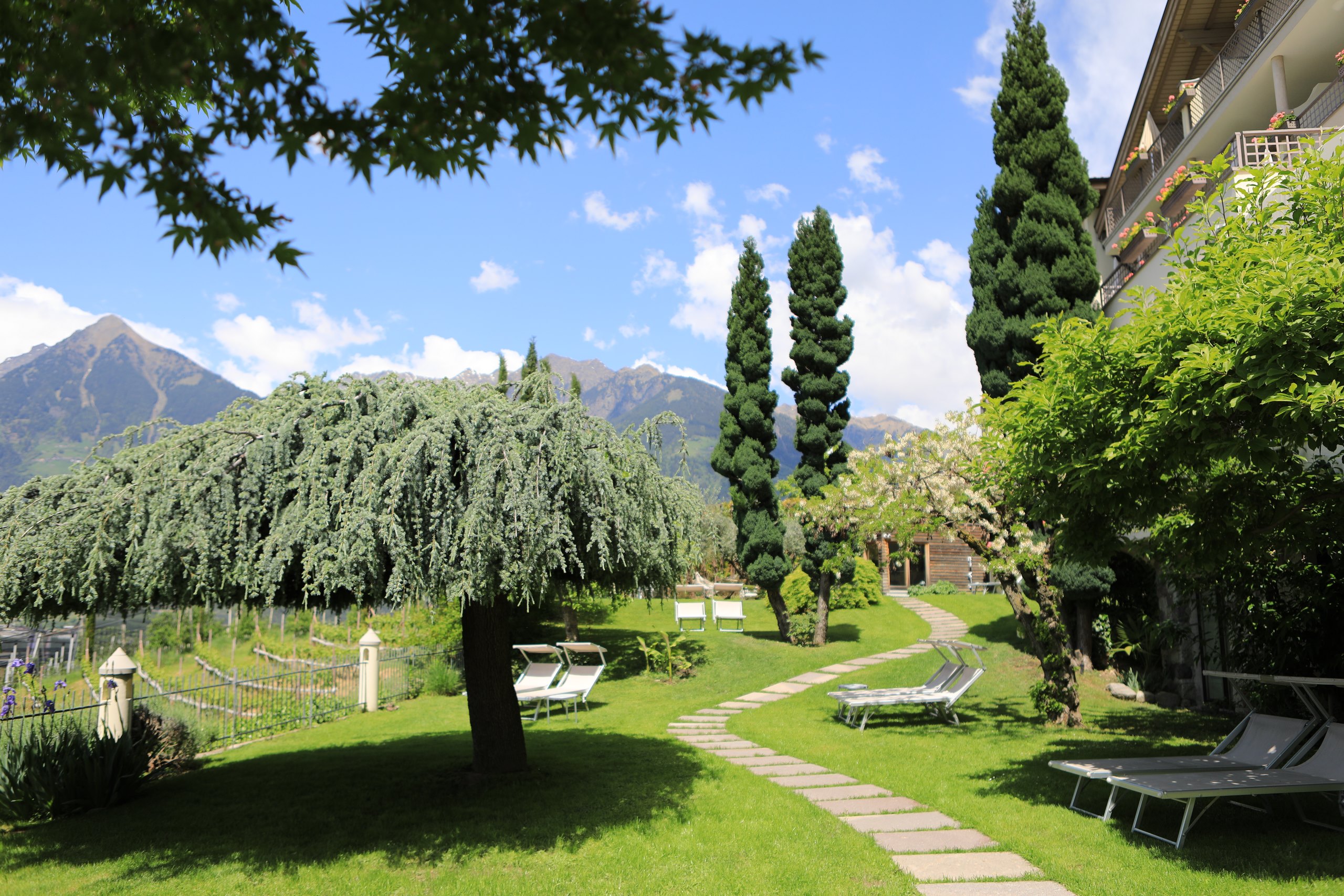 Idyllische Gartenanlage