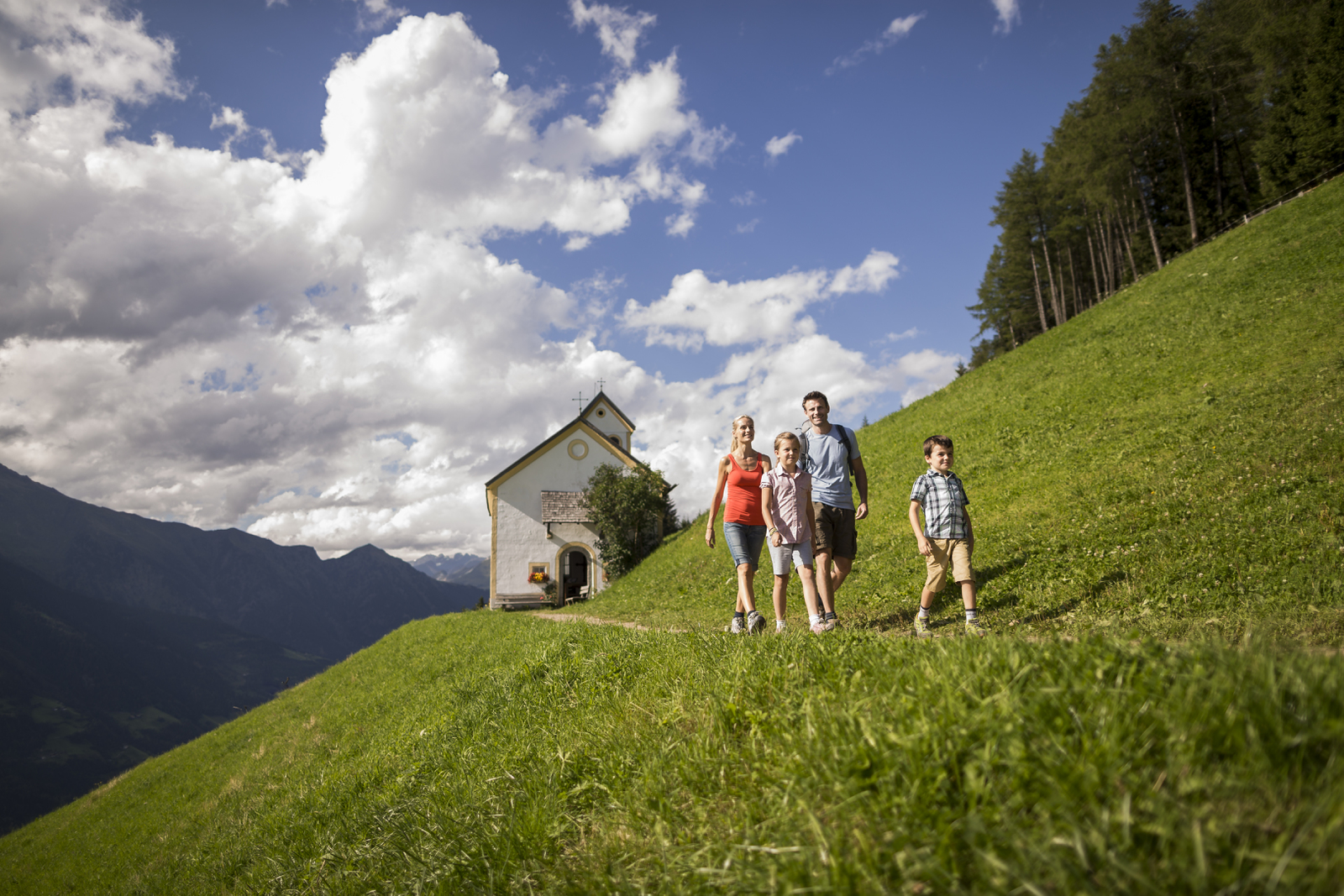 Zum Knottnkino in Hafling